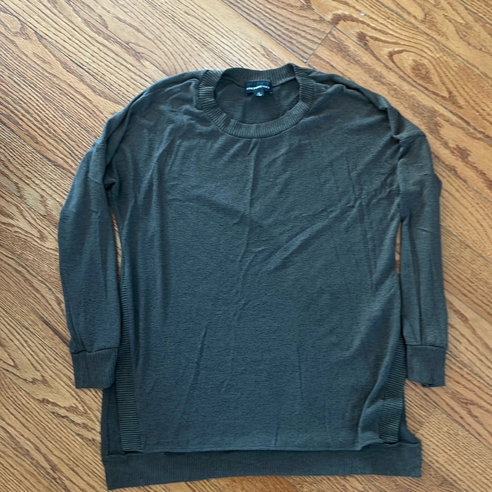 Tunic style soft shirt with side slits
